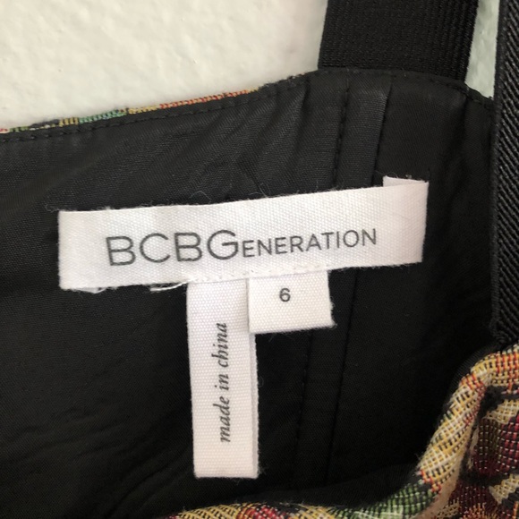 BCBG Floral Printed Sweetheart Dress Sz 6 - Picture 4 of 8